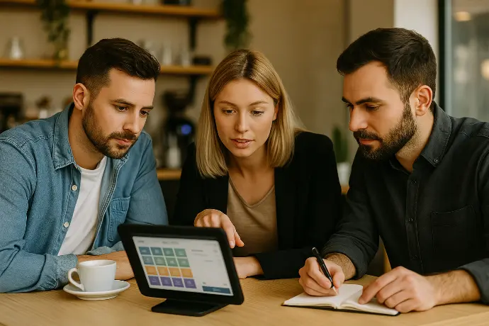 Equipo de tpvSL instalando sistemas TPV para hostelería y comercios en Murcia.